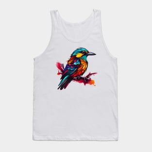 bird with pop art style Tank Top